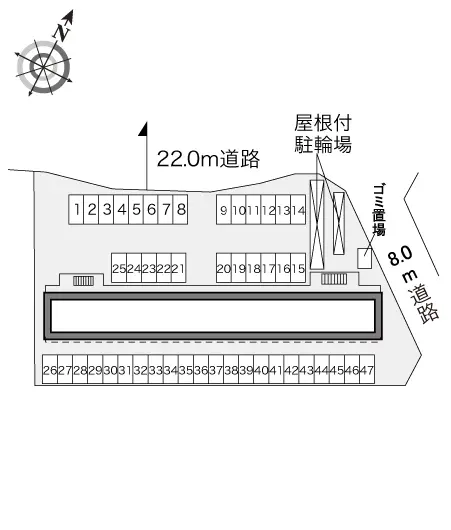 ★手数料０円★名張市希央台４番町　月極駐車場（LP）